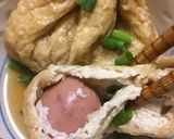 プチフランクを油揚げにつめて煮たやーつ作り方14写真