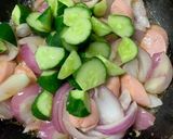 魚肉ソーセージときゅうりのカレーマヨ炒め作り方5写真