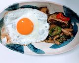 味噌炒めに目玉焼き作り方4写真