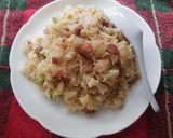 ふつうのチャーハン、大盛りで。作り方3写真