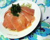 ✿刺身用サーモンの❀さっぱり✿サラダ風作り方2写真