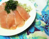 ✿刺身用サーモンの❀さっぱり✿サラダ風作り方3写真