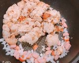 余った手羽元の炊き込みご飯で、オムライス作り方4写真