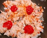 余った手羽元の炊き込みご飯で、オムライス作り方5写真