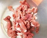枝豆豆腐豚こま団子夏野菜大葉トマト味噌煮作り方1写真
