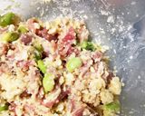 枝豆豆腐豚こま団子夏野菜大葉トマト味噌煮作り方6写真