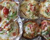 簡単節約でも美味しい餃子の皮で鶏ハムピザ作り方4写真