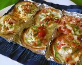 簡単節約でも美味しい餃子の皮で鶏ハムピザ作り方5写真