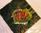 肉入りきんぴらと玉子焼きのおにぎらず作り方3写真