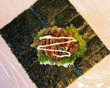 肉入りきんぴらと玉子焼きのおにぎらず作り方4写真