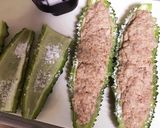 ゴーヤハンバーグ（肉詰め）作り方3写真