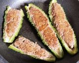 ゴーヤハンバーグ（肉詰め）作り方4写真