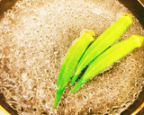 簡単もう1品♡おくらのはちみつ梅和え作り方1写真