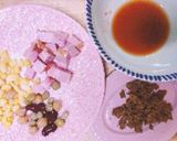 甘辛和風コーンとベーコンのキーマカレー作り方1写真