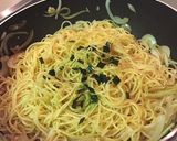 御茶漬けの素で和風パスタ作り方4写真