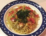 御茶漬けの素で和風パスタ作り方5写真