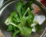チンゲン菜と豚の炒め物作り方1写真