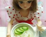 リカちゃん♡SNS話題の冷麺風そうめん作り方9写真