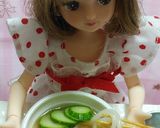 リカちゃん♡SNS話題の冷麺風そうめん作り方13写真