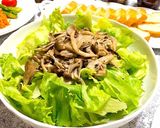 オイル不使用グリルきのことレタスのサラダ作り方5写真