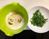 大葉とマーガリンとみりんと牛乳の卵焼き作り方1写真