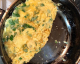 大葉とマーガリンとみりんと牛乳の卵焼き作り方4写真