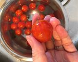 冷凍で皮むき楽々♪ミニトマトマリネ作り方3写真