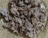 牛肉炒めの梅肉のせ作り方7写真