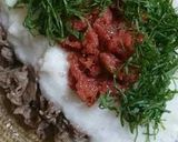 牛肉炒めの梅肉のせ作り方10写真