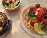 タコとトマトの冷たいパスタ作り方7写真