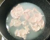 ツルムラサキと豚肉のごま梅肉和え作り方2写真