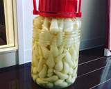 発酵させて本格的！赤酢でらっきょう漬け作り方5写真