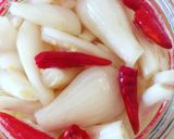 発酵させて本格的！赤酢でらっきょう漬け作り方6写真