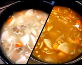 根菜チキンカレー *☻*作り方3写真