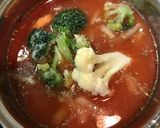 鯖缶とトマトジュースの適当スープ作り方10写真