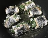 ♡簡単青魚の梅大葉ロール巻き♡作り方4写真