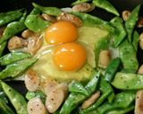 モロッコいんげんのウィンたま炒め。作り方4写真