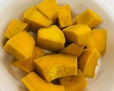野菜deおやつ！　かぼちゃの水ようかん作り方1写真