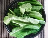 栄養満点☆ソフトケールの梅和え。作り方1写真