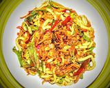 「コロッケ焼うどん」作り方6写真
