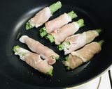 柿酢で甘酢醤油たれ~エゴマの葉の肉巻き～作り方4写真