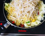 パプリカで！カラフル焼きそば作り方4写真