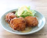 介護食　鶏の唐揚げさっぱりレモンだれかけ作り方4写真