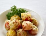 熱々が美味しい！【ミニトマトのバジル天】作り方4写真