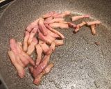 定番のトマトパスタ♫アマトリチャーナ作り方3写真