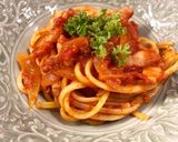 定番のトマトパスタ♫アマトリチャーナ作り方10写真