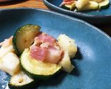 ズッキーニとジャガイモのガーリックバター作り方5写真