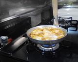 麺つゆを使った鶏ささみの親子丼作り方4写真