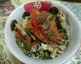 大葉香るトマトのマグロフレーク丼作り方3写真