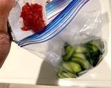夏にオススメ きゅうりと梅肉のゴマ和え作り方2写真